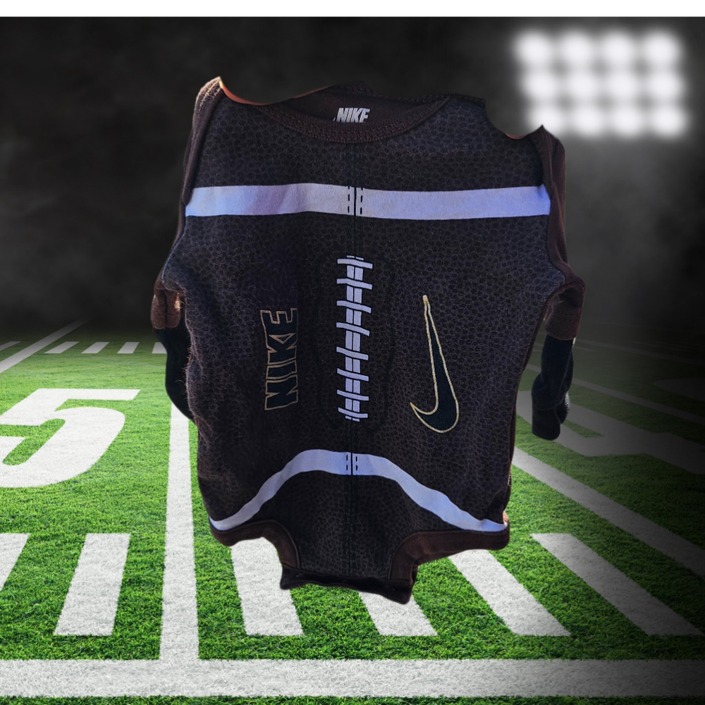 Baby Boy Nike Brown Football Bodysuit 0-3 Months